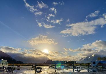 sunny skies after storm