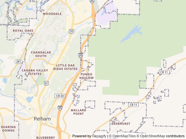 Map for Luxurious 2021 Midwest Automotive Design Passage near Pelham, AL