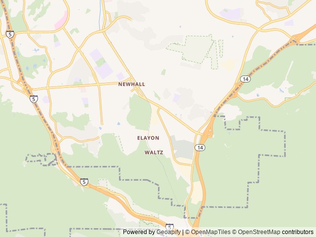 Map for 2022 Adventure Bullet near Santa Clarita, CA