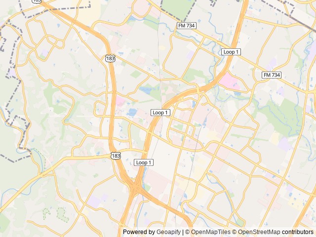 Map of Lone Star Court location at Austin, TX, United States