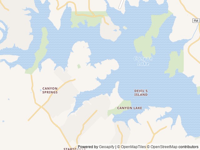 Map of Yogi Bear's Jellystone Park™ Camp-Resort: Hill Country location at Spring Branch, TX, United States