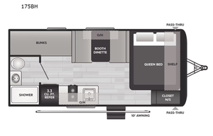2024 Keystone Hideout 175BH Bunkhouse Sleeps 5