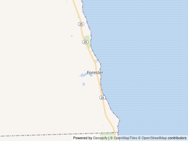 Map of Jellystone Park at North Port Huron location at Carsonville, MI, United States