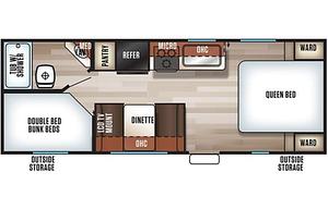 2018 Forest River RV Cherokee Grey Wolf 22MKSE