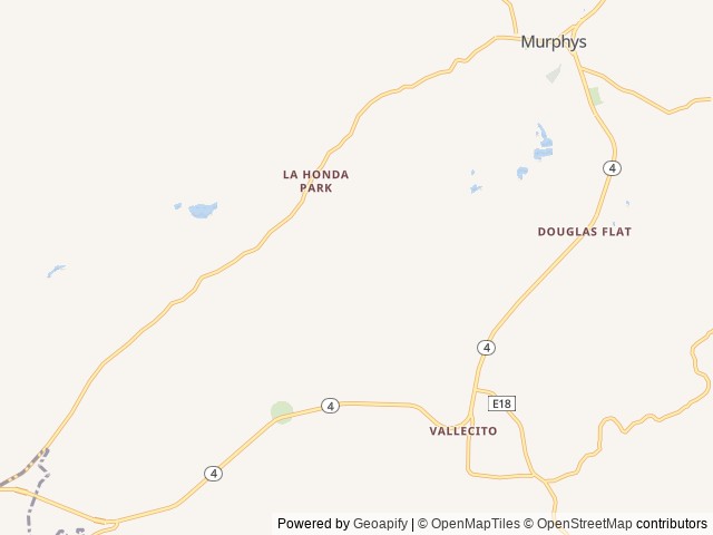 Map of Murphys Glamping location at Murphys, CA, United States