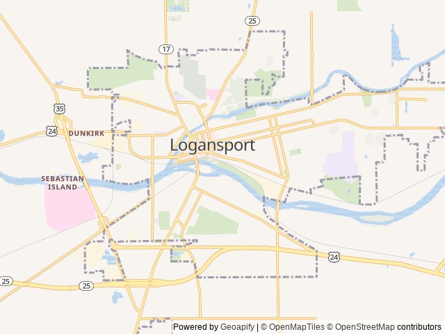 Map of Tall Sycamore Campground/Joy Land Park, LLC location at Clinton, IN, United States