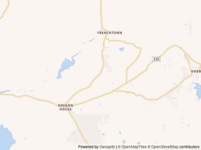 Map of Lake Of The Springs RV Resort location at Oregon House, CA, United States