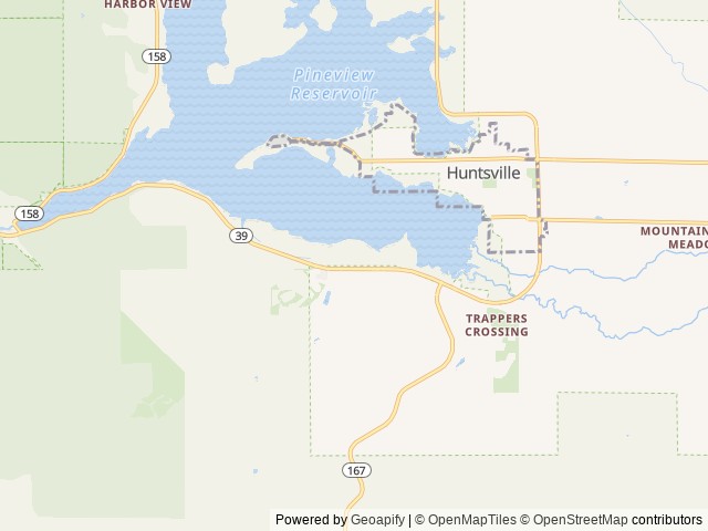 Map of Anderson Cove (Uinta-wasatch-cache National Forest, UT) location at Huntsville, UT, United States