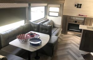 Family Glamper with bunkhouse and outdoor kitchen