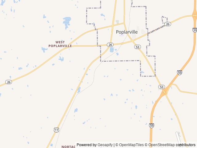 Map for 2023 Cherokee 294GEBG near Poplarville, AL