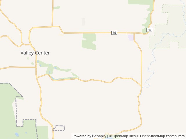 Map of Woods Valley Kampground And RV Park location at Valley Center, CA, United States