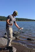 Fishing on Hyatt Lake