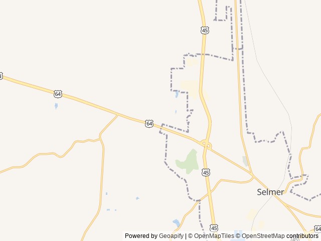 Map for 2024 NEW Thor Compass AWD Class B+ near Selmer, TN