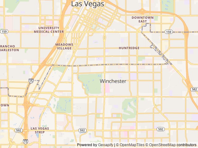 Map for 2022 Ford Transit Connect Campervan near Las Vegas, NV