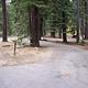 Example of a pull thru campsite