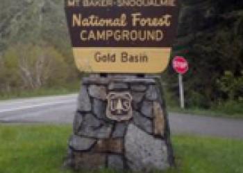Gold Basin Campground Sign