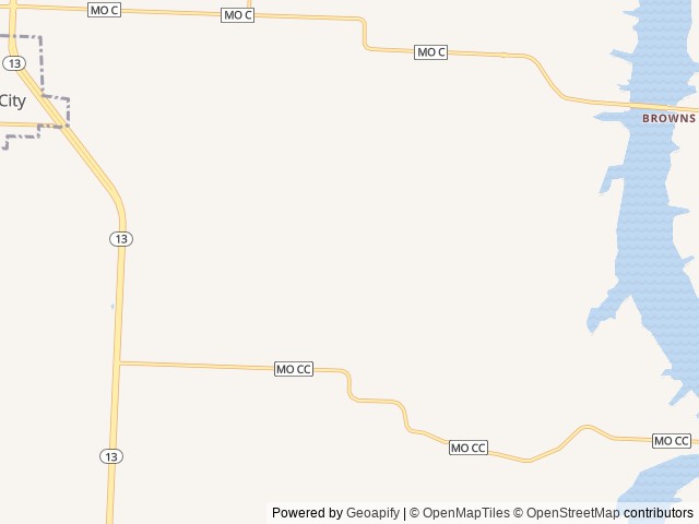 Map for 2013 Keystone RV Sprinter Copper Canyon 324FWBHS near Osceola, MO