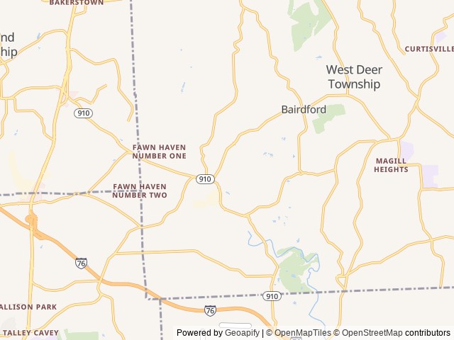 Map for 2016 Forest River RV clipper CWT17BH near Gibsonia, PA