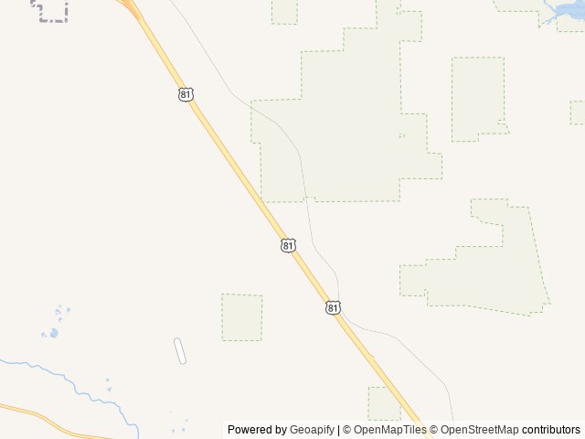 Map of Shady Oaks RV Park at the Haven location at Alvord, TX, United States