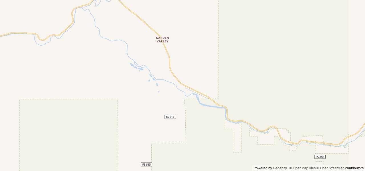 Map of Payette River: South Fork location at Garden Valley, ID, United States