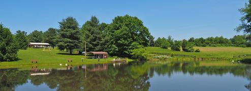 Beautiful Lake at Ramblin' Pines Campground