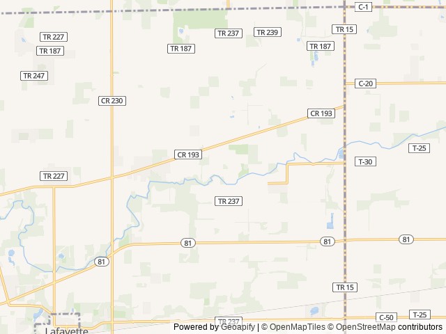Map for 2025 Forest River RV Cherokee Grey Wolf 29TE near Harrod, OH