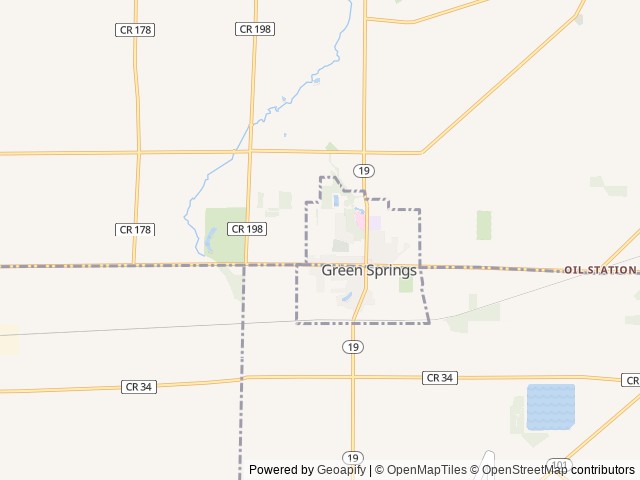 Map for Woodland Bounder near Green Springs, OH