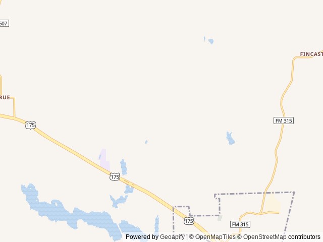 Map of Postcard Cabins Piney Woods location at Larue, TX, United States