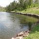 The Gabions Campground namesake gabions along the Au Sable River 
