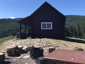 LITTLE BEAR CABIN and nearby fire ring and picnic table