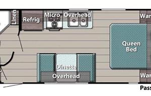 Clean Couples Camper-Delivery  or Self-Tow Option