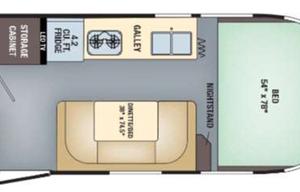 Airstream 22FB Bambi Private Hillside Campground