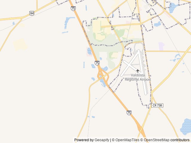 Map of Love's RV Hookup-Valdosta GA 550 location at Valdosta, GA, United States