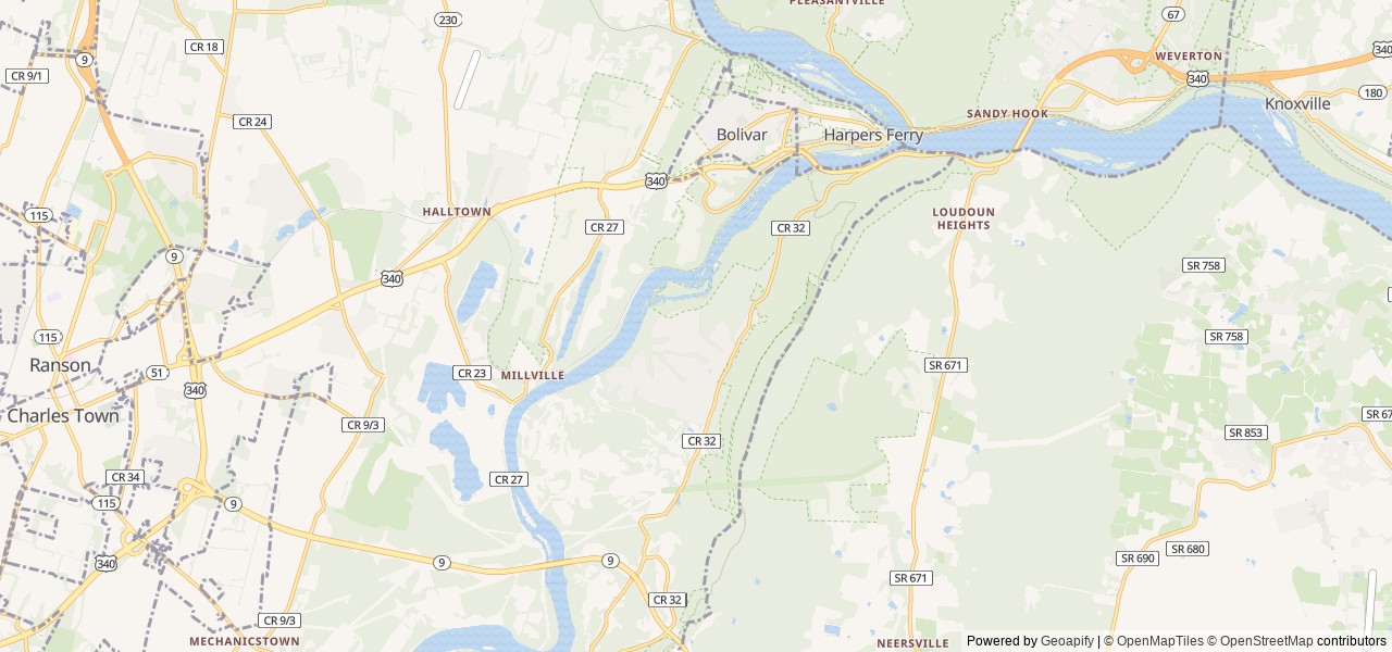Map for RSVB's Little One near Harpers Ferry, VA