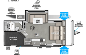 2025 Forest River RV Salem FSX 178BHSKX