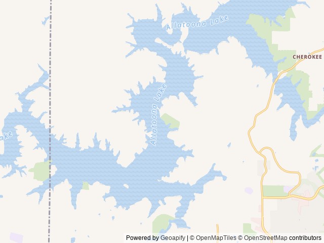Map of Victoria Campground location at Woodstock, GA, United States