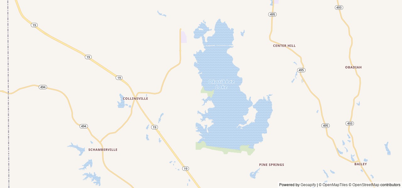 Map of Twiltley Branch location at Collinsville, MS, United States
