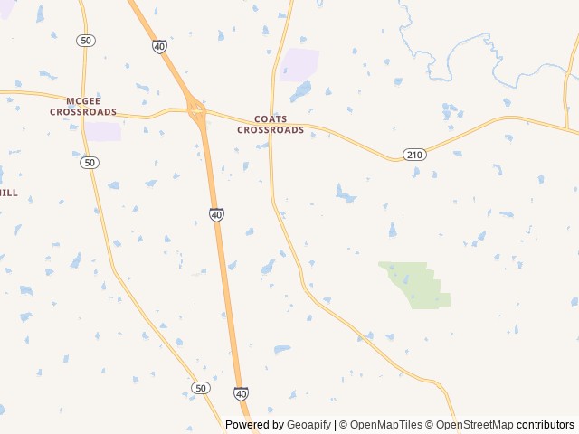 Map for 2024 Gulf Stream RV Ameri-Lite Super Lite 199RK near Benson, NC