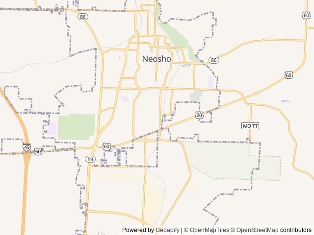 Map for 2021 Gulf Stream RV Ameri-Lite Super Lite 199DD near Neosho, MO