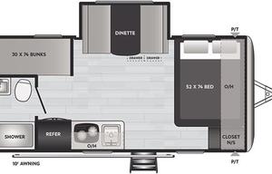 Bunkhouse - 2021 Keystone Springdale Mini 1760BH