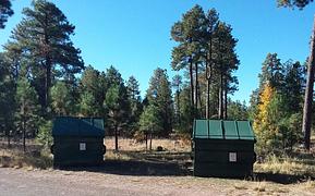 Site dumpsters. 