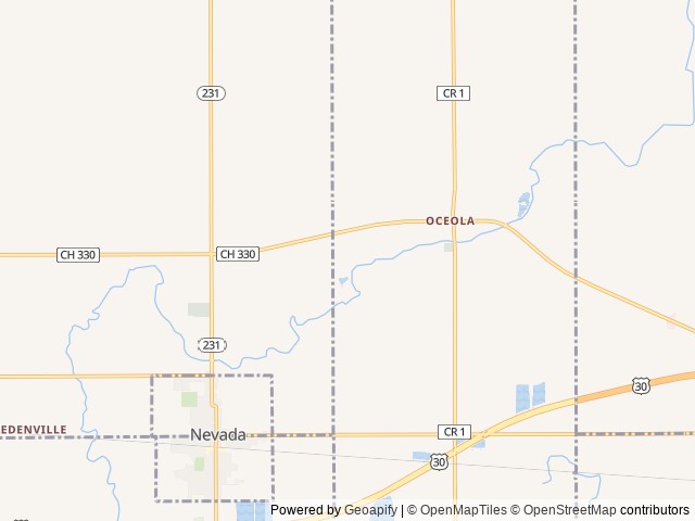 Map of Foxfire Family Fun Park location at Berlin Township, OH, United States