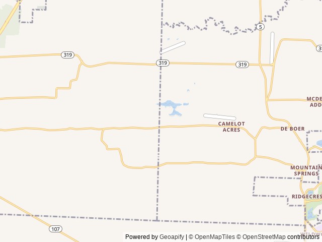 Map of Indian Lakes Resort location at Austin, AR, United States
