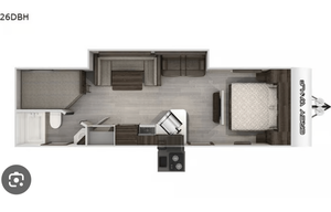 2021 Forest River RV Cherokee Grey Wolf 26DBH