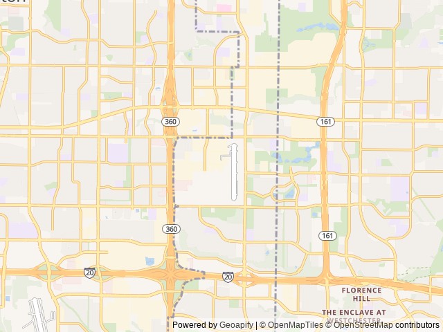Map of Traders Village - Grand Prairie location at Benbrook, TX, United States