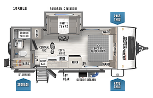 2023 Forest River RV Surveyor Legend 19RBLE