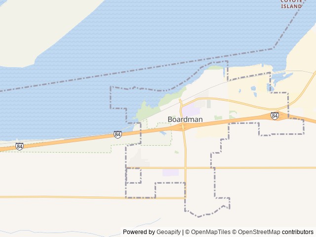 Map of Boardman Marina & RV Campground location at Boardman, OR, United States