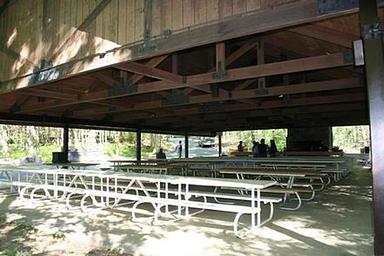 TWIN CREEKS PICNIC PAVILION with tables