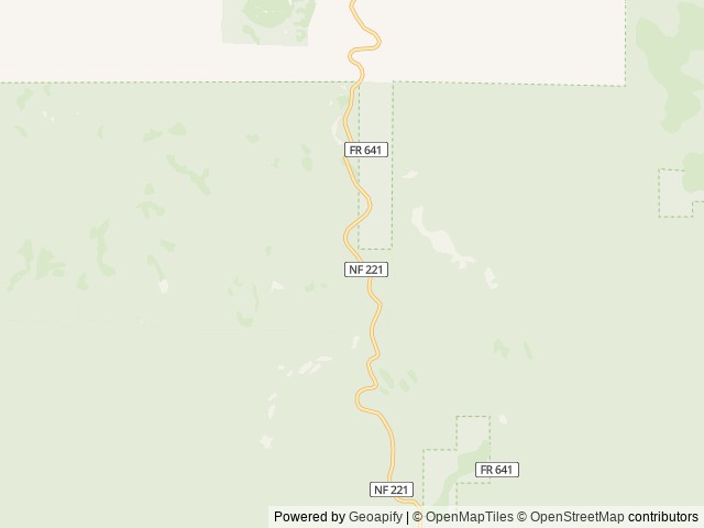 Map of Fish Creek Group Use location at Grangeville, ID, United States