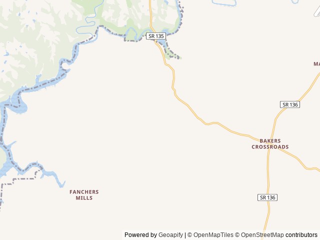 Map of Frank's at Cane Hollow location at Sparta, TN, United States